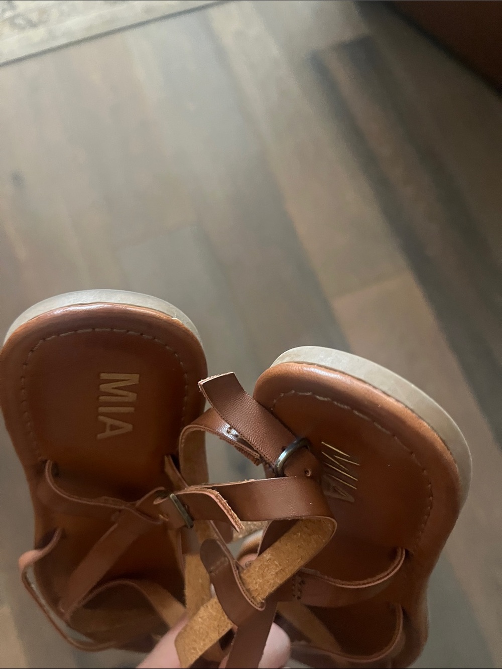 MIA Tan Strappy Sandals for Women - Picture 4 of 4